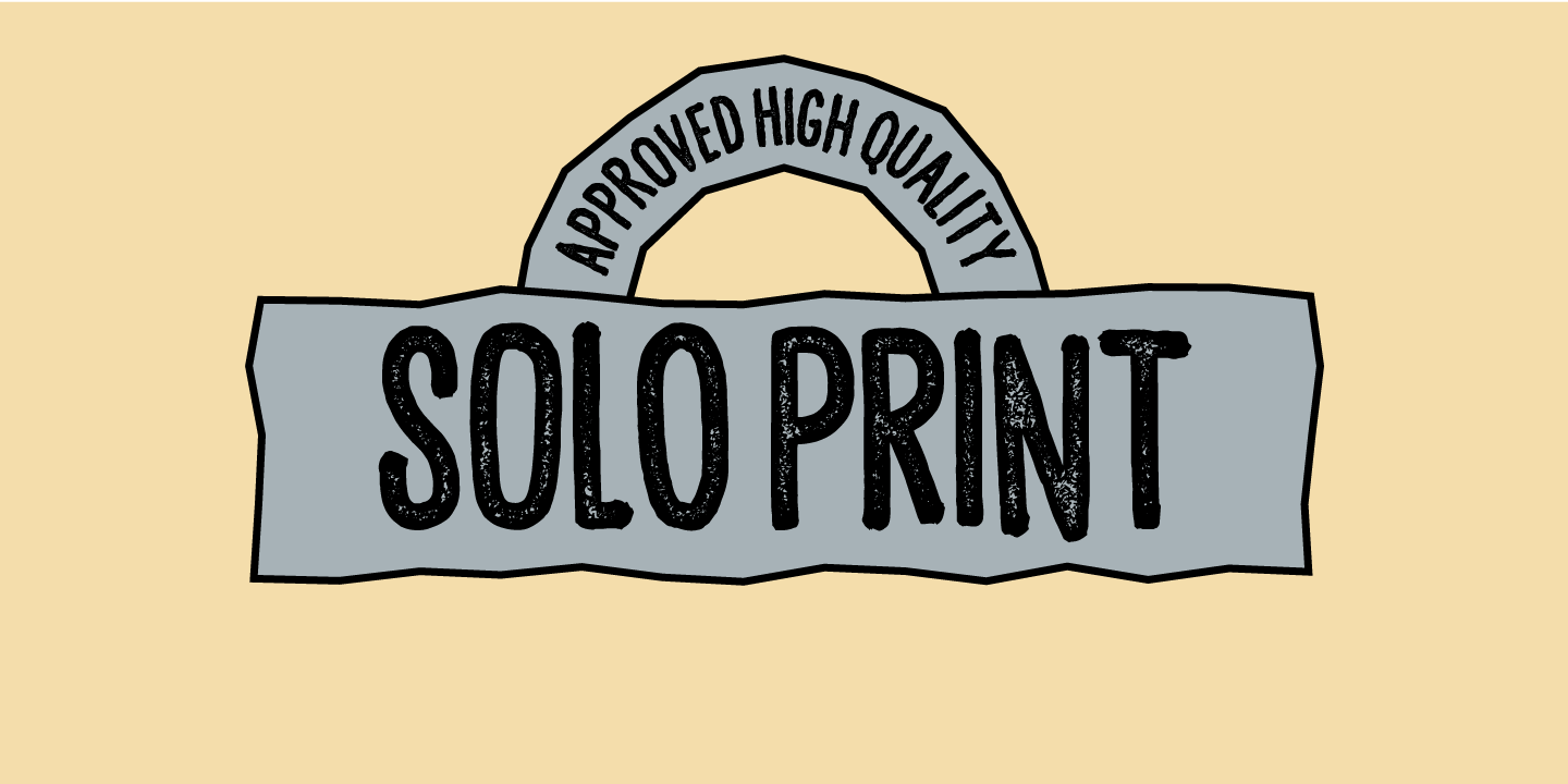 Шрифт Solo Print